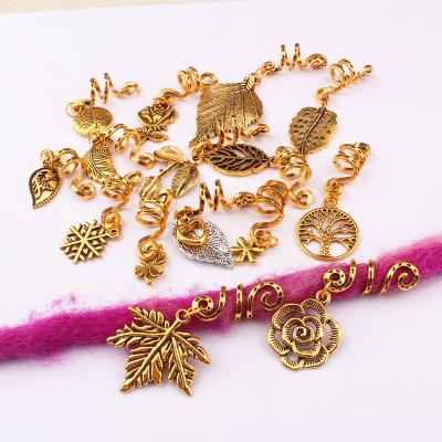 China Wooden Hair Accessories Beads Dread Locs Braiding Hair Attachment DIY Hair Jewelry for sale