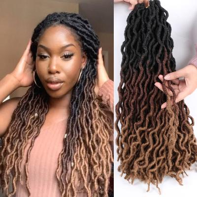 China Jerry Curl Synthetic Hair Africa Twist Faux Locs Ombre Braiding Synthetic Locs Dreadlock Hair Braids for sale