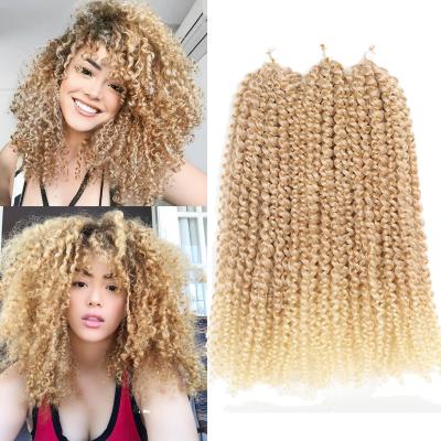 China Marleybob Style Twist Hair 12inch 3pieces/pack Afro Kinky Curly Kinky Curly Twist Hair Synthetic Crochet Braiding Hair for sale