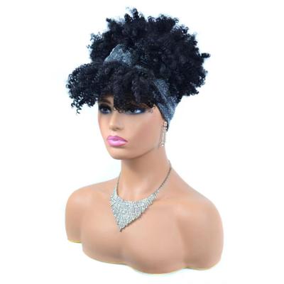 China Afro Curly Curly Braid Headband Wave Hair Synthetic Wigs Short Synthetic Silky Straight Wigs for sale