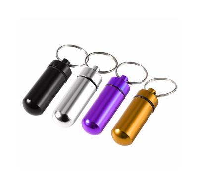 China Portable Metal Pill Case Waterproof Aluminum Pill Box for sale