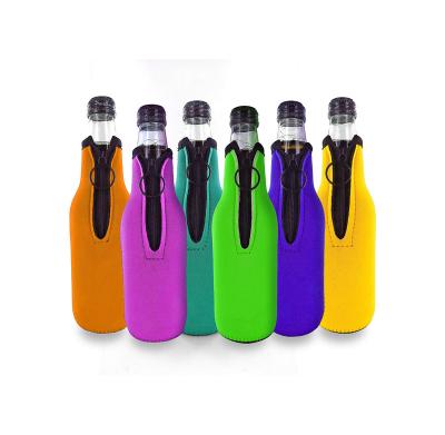 China Neoprene Thermal Bottle Sleeves Pack of 7 Single Beer Bottle Cooler Covers Fits 12 oz Bottles | Green Yellow Orange Blue Red Purple Turq for sale