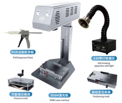 China TBK 958M A Full Set Laser Workshop Machine Repairs DIY Separator Engraving Machine Marking Automatically Remove Glue Separating Mobile Phone Frame Holder for sale