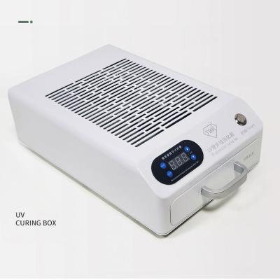 China Inframe Separate Glue TBK 605 Clean LAMP 100W UV CURE BOX 48 LED MINI CURVED SCREEN OUTDOOR UV CURE BOX for sale