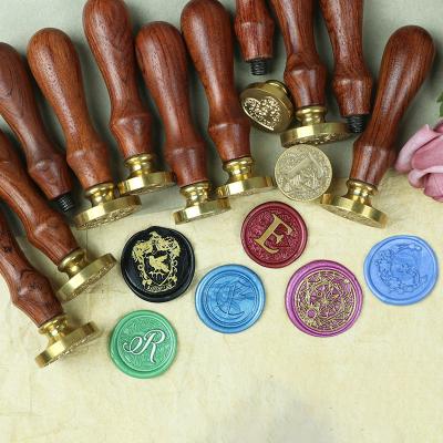 China Office Amazon Hot Sale 26 English Letters Customize Design Wax Sealing Stamp For Wedding for sale