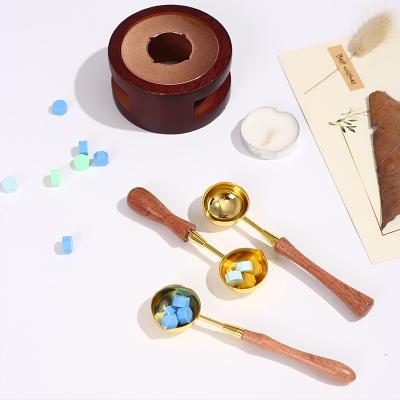 China Retro Vintage Wax Spoon Sealing Spoon Wax Seal Melt Paint Warmer For DIY Wax Seal Stamp Envelope Letter Art Craft for sale