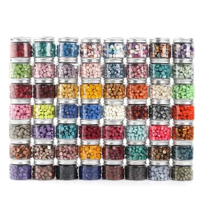 China Retro 180 Octagonal Wax Beads In 68 Color Bottle Wax Seal for sale