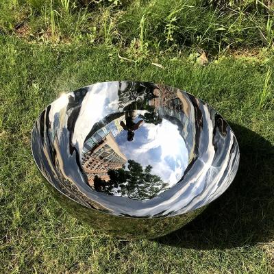 China Decoration Customized Mirror Polished Stainless Steel Hemispherical Metal Hemisphere for sale