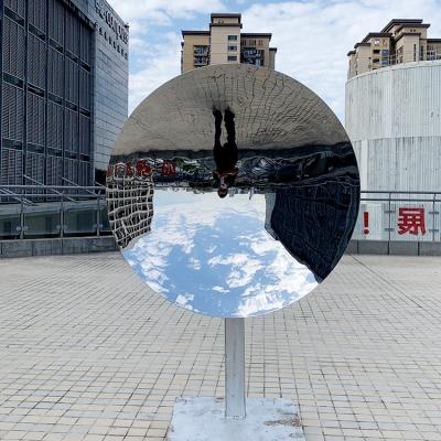 China Europe Wall Plate Mirror 48inch Diameter Polish Concave Stainless Steel Mirror for sale