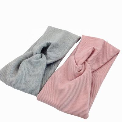 China Soft Cute Face Wash Makeup Velvet Plush Knot Bow Headband Soft Wide Elastic for sale