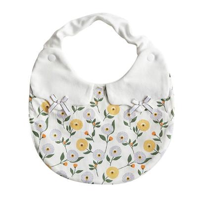 China PVC Free Summer Thin Korean The Same Style Doll Collar Bib Korean Style Cotton Floral Bib Maternal And Child Supplies Baby Bib for sale