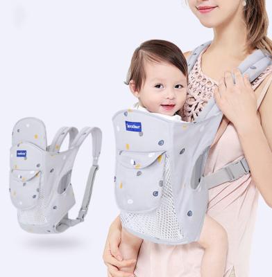 China Gray Baby Carrier Backpack Wholesale Simple Design Modern Baby Carriers Front Child Carrier Ergonomic Wrap for sale