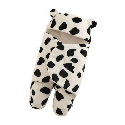 China Hot Selling Plus Size Baby Sleeping Bag Newborn Soft Cotton Flannel Thickened Autumn And Winter Slit Leg Infant Anti Kick Stake for sale