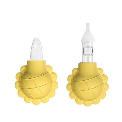 China Eco-freindly Baby Nose Tool Eco-freindly Silicone Safety Clean Soft Manual Material Vacuum Nasal Aspirator BPA Free for sale