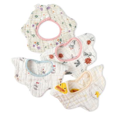 China Customization 100% Cotton Muslin Baby Bibs Organic Bandana Bibs Organic Bandana Bibs Fashionable High Quality Organic Baby Bibs for sale