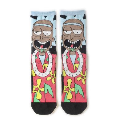 China Rick Woman Sock Cartoon Ladies Sporty Socks For Couples Cotton Women Women Anime Crew Spring Summer Character Funny Soft Socks for sale