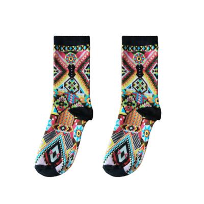 China Wholesale Custom Logo QUICK DRY Custom High Quality Bamboo Sock Cotton Designer Crew Socks Colorful Colorful Happy Socks for sale