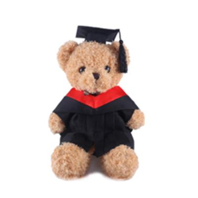 China High Quality Custom Made Soft Cute Graduation Stuffed Hat and Dress Animal Doll Gifts Home Decor Teddy Bear Plush Toy for sale