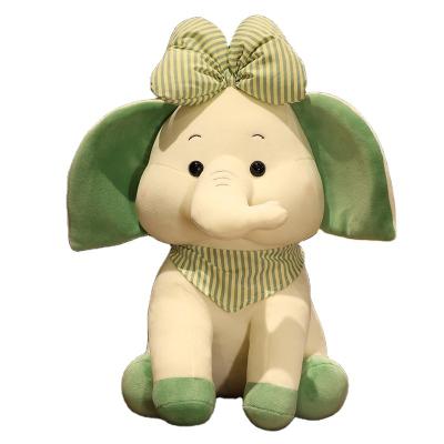 China Factory OEM Soft Plush Toys Stuffed Animals Custom Doll Elephant With Bow Plush Toy for sale