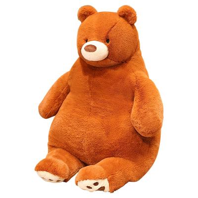 China Cute Plush Toys Gifts Wholesale Cute Soft White And Brown Plush 60-80cm Teddy Bear Toy for sale