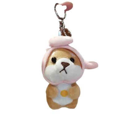 China Fasion factory wholesale exquisite mini cute pet doll key chain and plush toys for sale