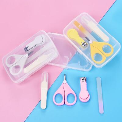 China Nail Art Tools 2021Eco-friendly Baby Safety Macaron Nail Scissors Tool Kit Professional Baby Finger Nail Cutter Clipper for sale