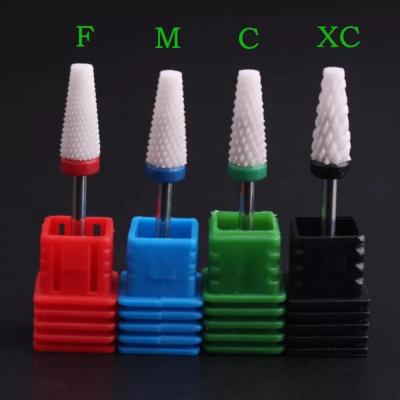 China Low MOQ Ceramic Nail Drill Bit Electric Nail Drill Bit Manicure Machine Art Tools for sale