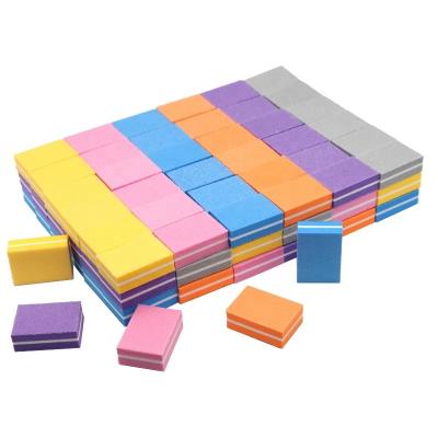 China Nail Care/Salon/Buffer Wholesale Home Mini Nail Buffer Block Mini Sponge Nail File Colorful for sale