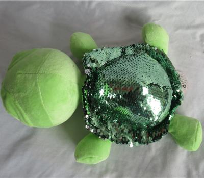 China 2019 Gift + Promotion Hot Selling Sequin Plush Color Changing Turtle Reversible Toy for sale