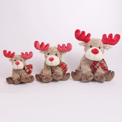 China Bulk plush decoration Christmas plush dolls wholesale production elk animal toy drapion stuffed soft for kids for sale