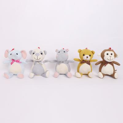 China Wholesale OEM ODM Private Label Mini Plush Key Chain Animal Toys Stuffed Soft Pets Insert Cotton For Gifts for sale