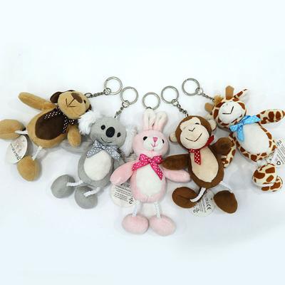 China Custom Animals Animals Key Chain Plush Key Chain Custom Toy for sale