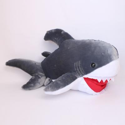 China Custom Plush Toy Lovely Soft Stuffed Sea Shark Doll Insert Cotton Animal Gifts For Kids for sale