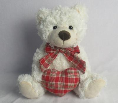 China Bear Dolls Valentine Stuffed Teddy Bear Toy With Heart for sale