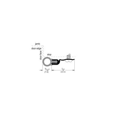 China YDW210 O Shape Perimeter Trim Metal Window and Door Standard Bronze Weatherstrip for sale