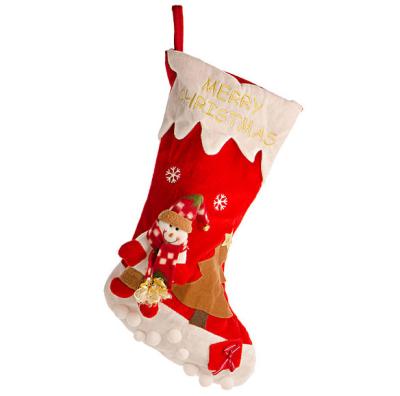 China Cotton Fabric Wholesale Customized Warm Cotton Christmas Socks Winter for sale