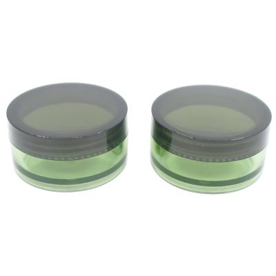 China Personal Skin Care Packaging Empty Round 5g PS Cream Clear Plastic Jar With Screw Plastic Lid for sale