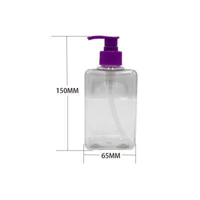 China 450ml PET Base Cosmetic Empty Lotion Bottle Dispenser Pump Bottle With Pump Foam Pump Bottle for sale