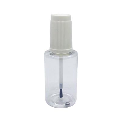 China 20ml PET Cosmetic Bottle For Touch Car Paint Bottle With Steel Ball And Brush for sale