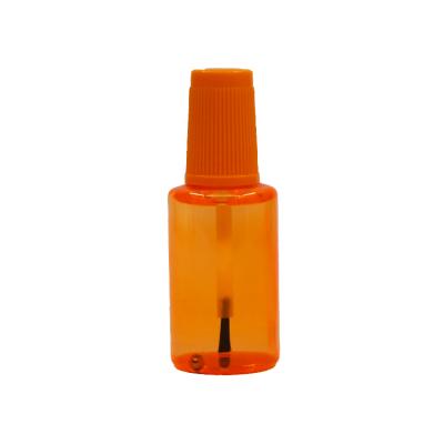 China 20ml PET Chemical Contact Repair Paint Plastic Mixing Brush Bottle With Steel Ball for sale