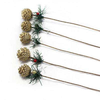 China 2021 Mini Pine Cones Artificial Pine Cones Christmas Home Decoration Hot Sale Autumn Decorations New Arrival Manufacturer Christamas Home Decor for sale