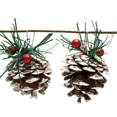 China New Christamas Home Decoration 2021 Low Price Christmas Pine Cone Decoration Durable High Quality Packaging With Kraft Paper Gift Box for sale