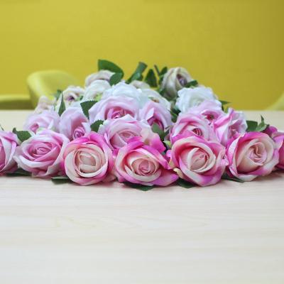 China Eco-friendly Artificial Red Roses Wedding Flower Artificial Rose Bulk For Festival Decoration for sale