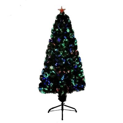 China Festival Decoration Christmas Tree Ornaments 1.8m Home Colorful Fiber LED Tree LED Light Encrypted Luxury Customized Christmas Tree for sale