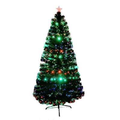 China Colorful Home Christmas Fiber Festival Decoration Full LED Light Fiber Christmas Tree Hotel Mall Ornaments for sale