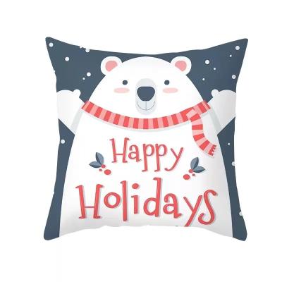 China Factory direct sales breathable custom new living room sofa pillowcase wholesale Christmas decoration printed canvas pillowcase cushion c for sale