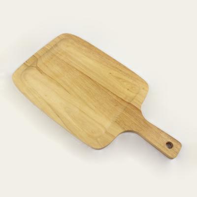 China Amazon Sustainable Hot Selling Wooden Chopper Tray With Handle for sale