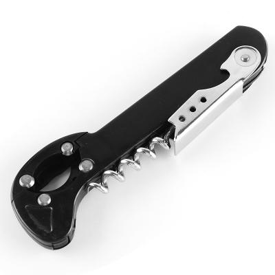 China Viable Black Boomerang Two-Step Corkscrew Wine Opener for sale