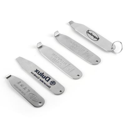 China Viable Shinny Metal Beer Bottle Opener with Debossed Logo for sale