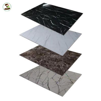 China eco-friendly / waterproof pvc panel waterproof marble pvc marble sheet 3d faux stone wall decoration for sale